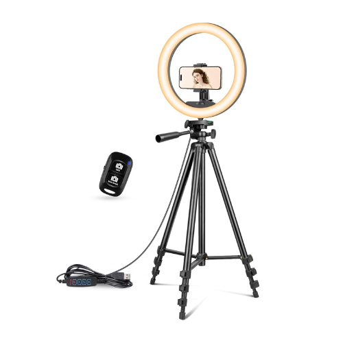 UBeesize 12 inch ring light with Stand, Selfie Ring Light with 50" Extendable